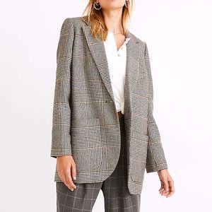 Madewell Larsen Blazer - Glen Plaid - Women’s S - oversized